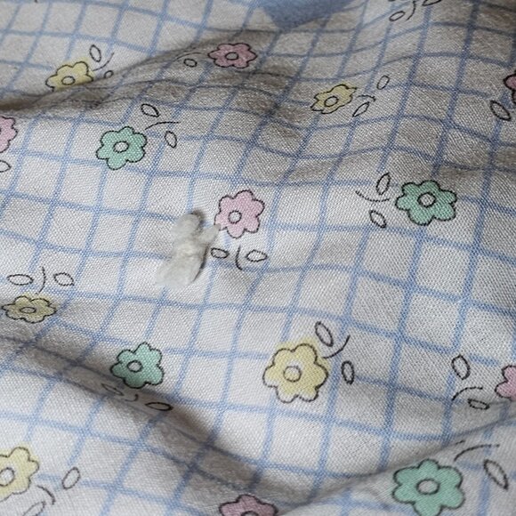 VTG 80s Hand Stitched Baby Quilt Blanket Hearts Teddy Bears Reading Books - Picture 6 of 10